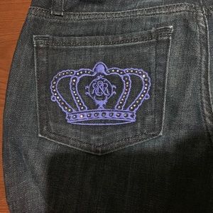 Rock & Republic Jeans Purple Crown! Size 24
